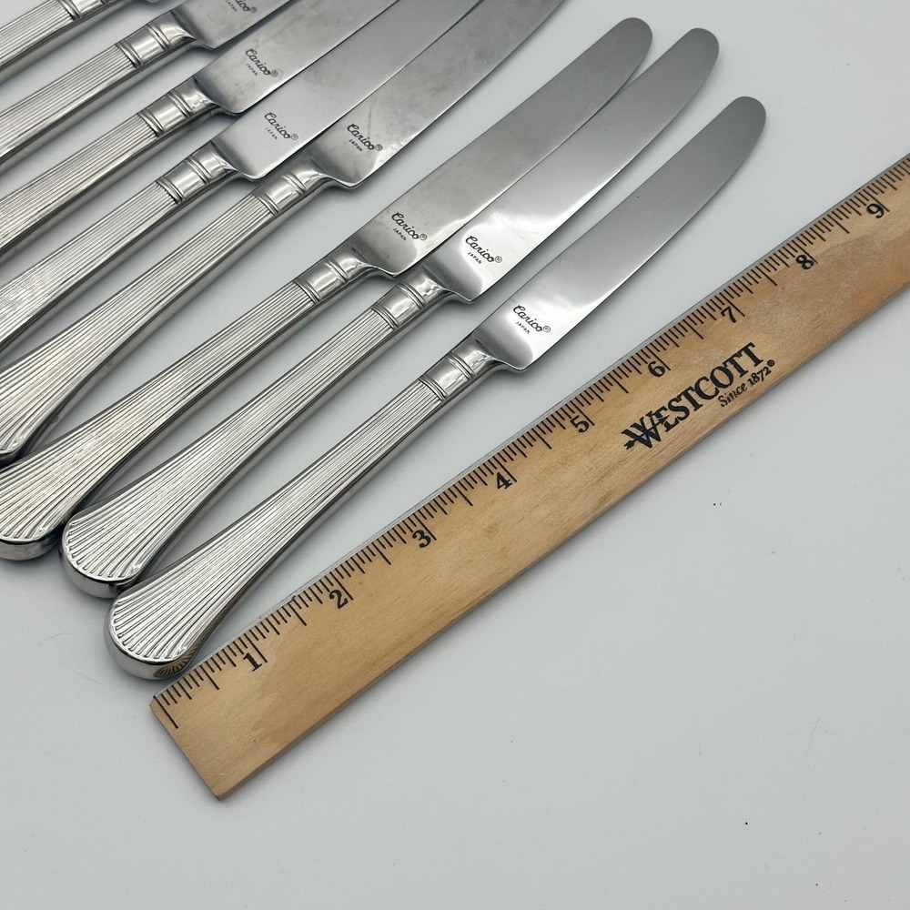 Carico Manet Japan Flatware Knives Set of 8 Stainless Steel 18/8
